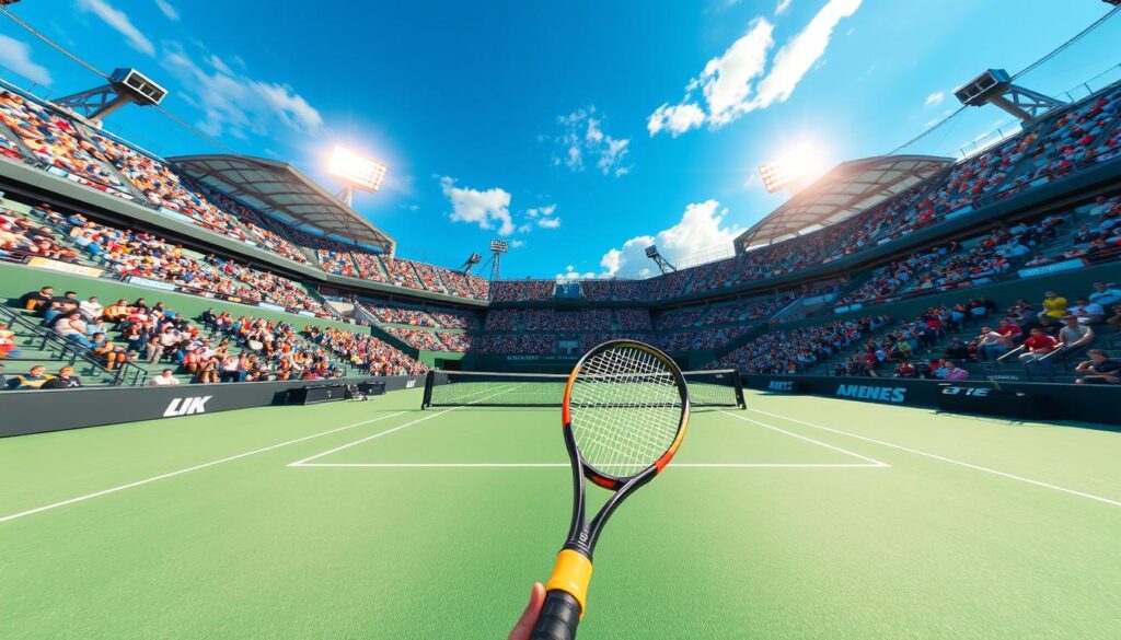 First Person Tennis VR Game