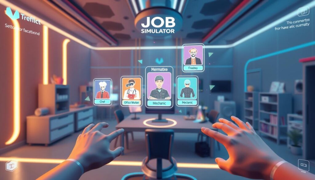 Job Simulator VR Game Interface